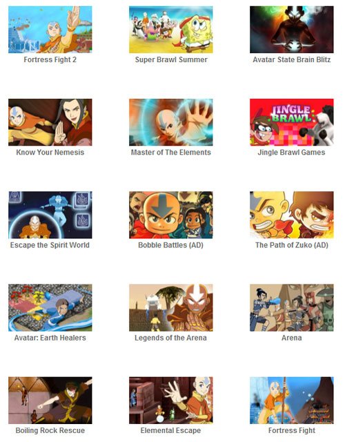 Les personnages de avatar le dernier maitre de l