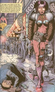 Extrait Transmetropolitan Scène de rue tirée de "Transmetropolitan"