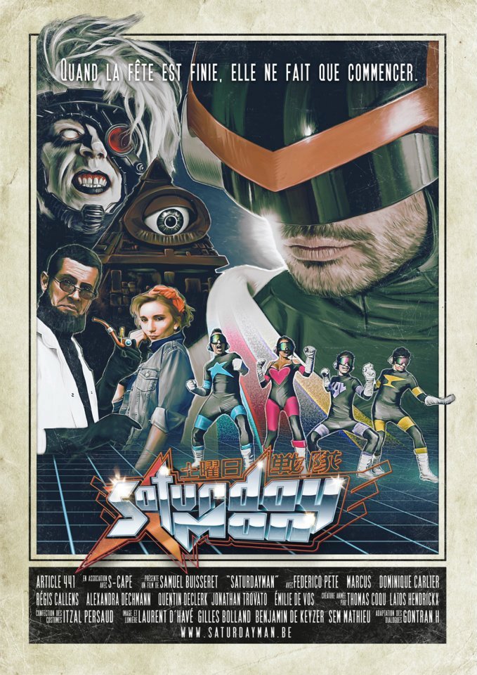 Poster-SaturdayMan sentai fan film Poster-SaturdayMan sentai fan film