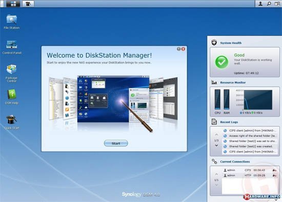 synology logiciel dsm manager