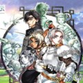 La jaquette de Suikoden 3 avec les trois héros