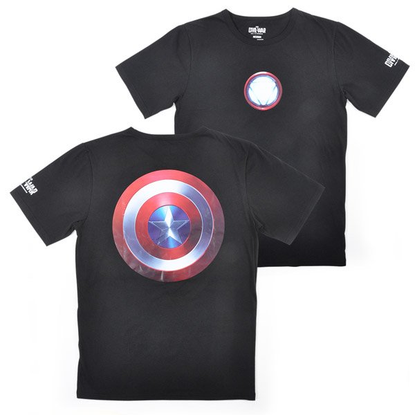 captain america iron man tshirts