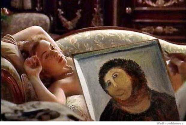 Meme titanic peinture jesus