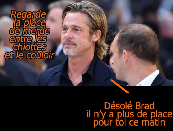 brad pitt avec un collègue