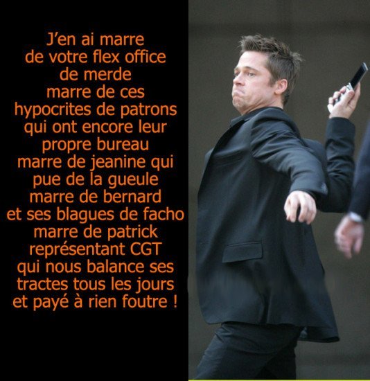 Brad pitt énervé