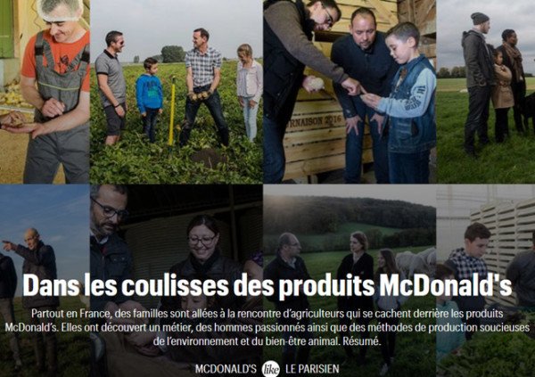 Mcdonald s charte environnement agriculture