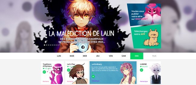 La plateforme de BD en ligne Webtoon est disponible en français