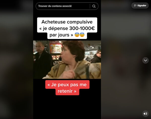 Extrait de vieux reportage TV posté sur tiktok