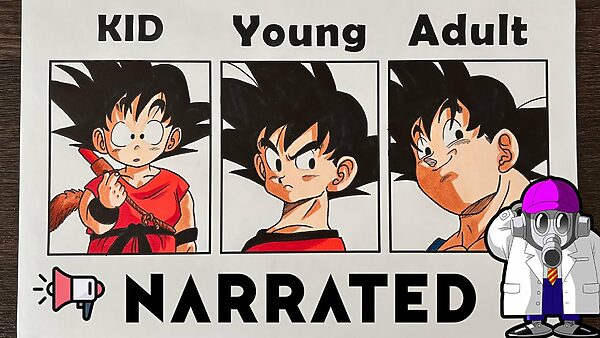 Son Goku Evolution enfant adulte