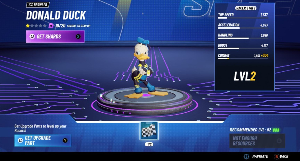 Disney Speedstorm evolution personnage donald